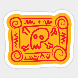 Skull Pattern Sticker